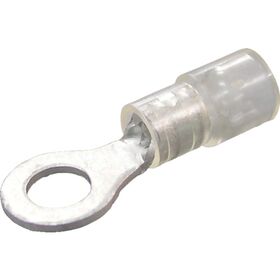 ニチフ　環境配慮形絶縁被覆付丸形端子Ｒ形（１００個入）より線０．３～１．６５外寸５．７ｍｍスタッド径３．７ｍｍ