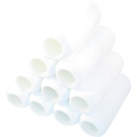 ＴＲＵＳＣＯ　まとめ買い　マイクロファイバーローラー　レギュラー　万能用　４インチ　１０本入