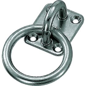 ＴＲＵＳＣＯ　丸カンプレート　ステンレス製　５ｍｍ　（１個＝１袋）