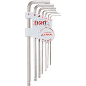 ＥＩＧＨＴ　六角棒スパナ　テーパーヘッド　セミロング　セット