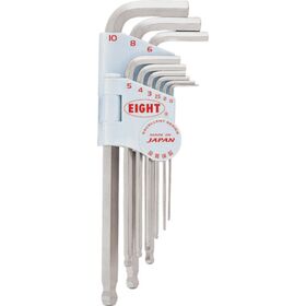 ＥＩＧＨＴ　六角棒スパナ　テーパーヘッド　セミロング　セット