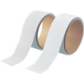 ＴＲＵＳＣＯ　マジックテープ［［Ｒ下］］セット強粘着幅５０ｍｍ長さ１ｍ白（１巻＝１セット）