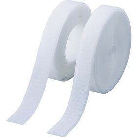 ＴＲＵＳＣＯ　マジックテープ　縫製タイプ　２５ｍｍＸ５ｍ　白（１巻＝１セット）