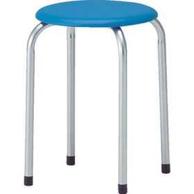 ＴＲＵＳＣＯ　丸イス　塗装脚　Φ３２０ＸＨ４４５　ブルー