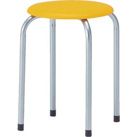 ＴＲＵＳＣＯ　丸イス　塗装脚　Φ３２０ＸＨ４４５　オレンジ