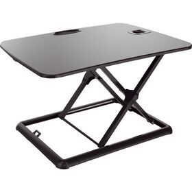 ＴＲＵＳＣＯ　ガス圧式卓上ＰＣデスク　ウルトラスリム　黒　６６０×４７０