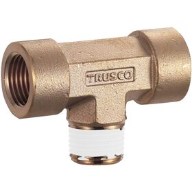 ＴＲＵＳＣＯ　ねじ込み継手　チーズ　ＲＣ１／４ＸＲ１／４ＸＲＣ１／４
