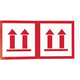 ＴＲＵＳＣＯ　荷札　「天地無用」マーク　１シートに４枚入×１０シート