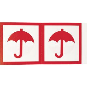 ＴＲＵＳＣＯ　荷札　「ぬれもの注意」マーク　１シートに４枚入×１０シート