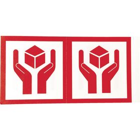 ＴＲＵＳＣＯ　荷札　「取扱注意」マーク　１シートに４枚入×１０シート