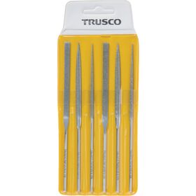 ＴＲＵＳＣＯ　ダイヤモンドニードルヤスリ　平・半丸・丸　６本組セット