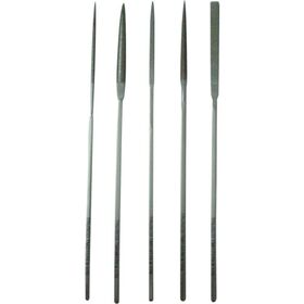 ＴＲＵＳＣＯ　ダイヤモンドニードルヤスリ　半丸・三角・平・角・丸　５本組Ｓ　細目