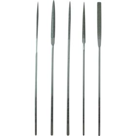 ＴＲＵＳＣＯ　ダイヤモンドニードルヤスリ　半丸・三角・平・角・丸　５本組Ｓ　中目