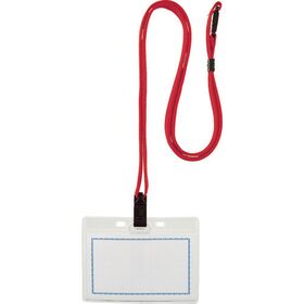 ＴＲＵＳＣＯ　ストラップ付ホイッスル名札　ソフト　赤