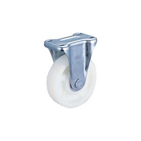 ＴＲＵＳＣＯ　【売切廃番】プレス製ナイロンキャスター　固定　Φ１３０