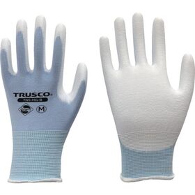 ＴＲＵＳＣＯ　抗菌仕様ウレタン背抜き手袋　青　Ｍ