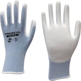 ＴＲＵＳＣＯ　抗菌仕様ウレタン背抜き手袋　青　Ｓ