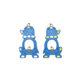 安全興業　単管バリケード　トータス君　ブルー（簡単クランプ付）