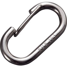 ＴＲＵＳＣＯ　Ｏ型フック　ステンレス製　２ｍｍ　（１個＝１袋）