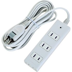 ＴＲＵＳＣＯ　電源タップ　２Ｐ４個口　１０Ｍ　マグネット付