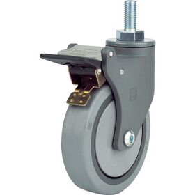 ＳＡＭＳＯＮＧ　樹脂キャスター　自在ＳＰ付　エラストマー　１００ｍｍ