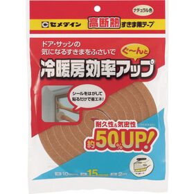 セメダイン　高断熱すきま用テープ　１０ｍｍ×１５ｍｍ×２ｍ　ナチュラル　ＴＰ－５２４