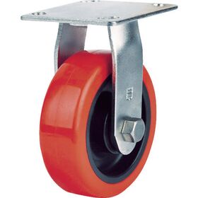 ＳＡＭＳＯＮＧ　ステンレスキャスター　固定　ウレタン　１２５ｍｍ