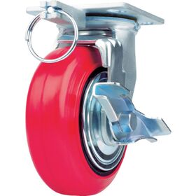 ＳＡＭＳＯＮＧ　重荷重用キャスター　自在ストッパー付　耐湿ウレタン車２００ｍｍ