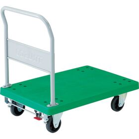 ＴＲＵＳＣＯ　樹脂台車　グランカート　固定　９００×６０５　ストッパー付