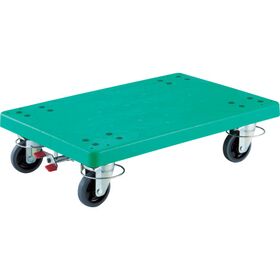 ＴＲＵＳＣＯ　樹脂製運搬車　グランカート　４輪自在リングストッパー付