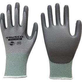 ＴＲＵＳＣＯ　抗菌仕様　タッチパネル対応　プレミアムカーボン背抜き手袋　Ｍ