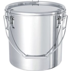 ＭＯＮＯＶＡＴＥ　ステンレスタンク　テーパー付吊下げ密閉タンク（フタ付）　１５Ｌ