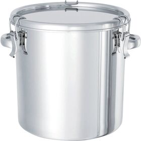 ＭＯＮＯＶＡＴＥ　ステンレスタンク　テーパー付キャッチクリップ式密閉タンク（フタ付）２０Ｌ