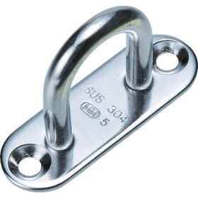 ＴＲＵＳＣＯ　アイプレート　パッドアイロング　ステンレス　６ｍｍ　（１個＝１袋）