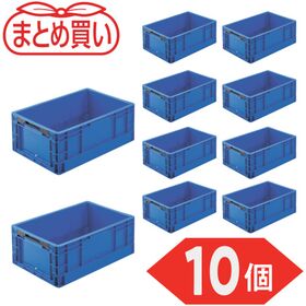 ＴＲＵＳＣＯ　【まとめ買い】オリコン　ＴＰＯ型　折りたたみコンテナ　ＴＰ規格　２４Ｌ　ダークブルー　１０個
