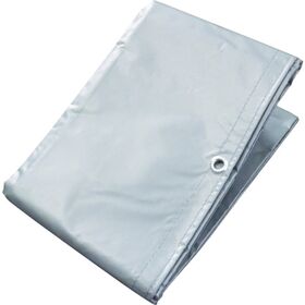 萩原　ターピー　ターポリントラックシート　１号　軽トラック　シルバー／オレンジ　１．８ｍ×２．１ｍ