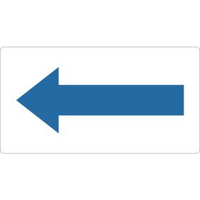 ＴＲＵＳＣＯ　配管用ステッカー　方向表示　青　極小　５枚入