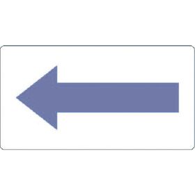 ＴＲＵＳＣＯ　配管用ステッカー　方向表示　灰紫　酸・アルカリ用　中　５枚入