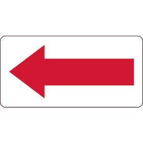 ＴＲＵＳＣＯ　矢印ステッカー　赤矢　４０Ｘ８０　１０枚入