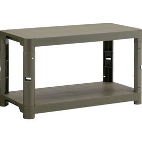 ＴＲＵＳＣＯ　プラ棚　高さ５１５－２段タイプ　コーナーキャップ４個付　つや消しОＤ