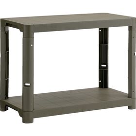 ＴＲＵＳＣＯ　プラ棚　高さ６５８－２段タイプ　コーナーキャップ４個付　つや消しОＤ