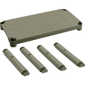 ＴＲＵＳＣＯ　プラ棚用　棚板セット　棚板間隔高さ５１５ｍｍ用脚４本付　つや消しОＤ