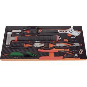 ＴＲＵＳＣＯ　ＥＶＡフォーム　黒×オレンジ　３段式工具箱用底面