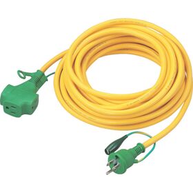 ＴＲＵＳＣＯ　トリプルポッキン延長コード　１０ｍ　黄