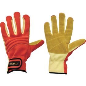 ＴＲＵＳＣＯ　耐切創手袋　防災レスキュー仕様Ｍ　オレンジ