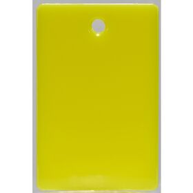 ＴＲＵＳＣＯ　スチロール番号札　無地　長方形　大　５７Ｘ３８ｍｍ　５枚入　黄色