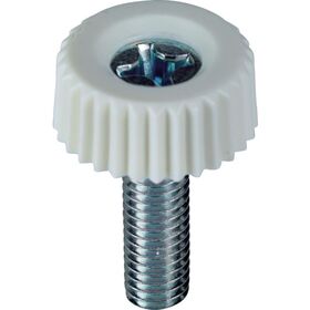 ＴＲＵＳＣＯ　十字穴付化粧ビス　Ｍ４×１５　白（１０個入）