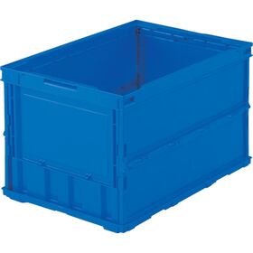 ＴＲＵＳＣＯ　オリコン　薄型折りたたみコンテナ　５０Ｌ　ダークブルー　ダークブルー