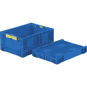 ＴＲＵＳＣＯ　オリコン　折りたたみコンテナ　１３．７Ｌ　ダークブルー　ダークブルー