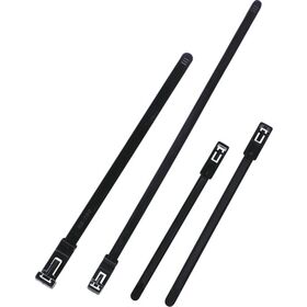 ＴＲＵＳＣＯ　バックル付きリリースタイ　幅７．４Ｘ長さ１５０ｍｍ　耐候